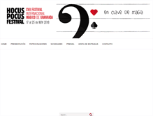 Tablet Screenshot of festivalhocuspocus.com